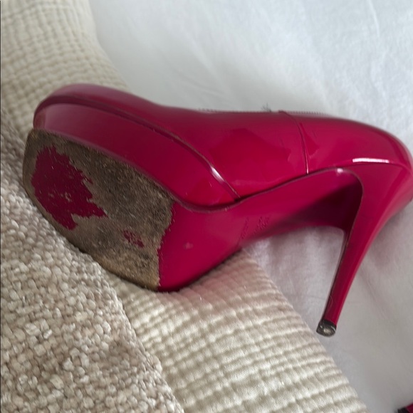 Yves Saint Laurent Women's Pink Platform Heels - Picture 7 of 8